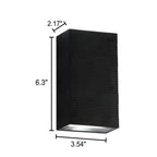 Black Waterproof Aluminum LED Sconce