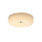 Cream Textured Glass LED Ceiling Light