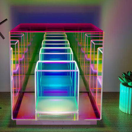 RGB Acrylic Rubik's Cube LED Table Lamp