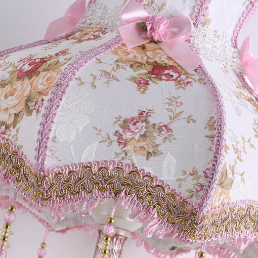Elegant European Fabric Tassel Table Lamp - 1 Light