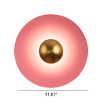 Nordic Multicolor Round LED Wall Sconce