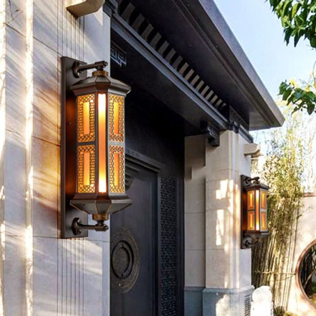 Premium Waterproof Aluminum and Glass Wall Sconce Lamp