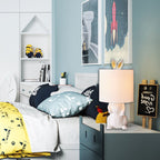 Contemporary Rabbit-Shaped 1-Light Table Lamp