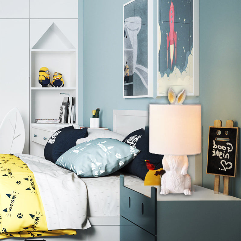 Contemporary Rabbit-Shaped 1-Light Table Lamp