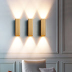 Brushed Aluminum Rectangular LED Sconce