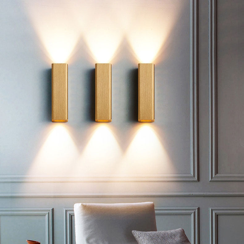 Brushed Aluminum Rectangular LED Sconce