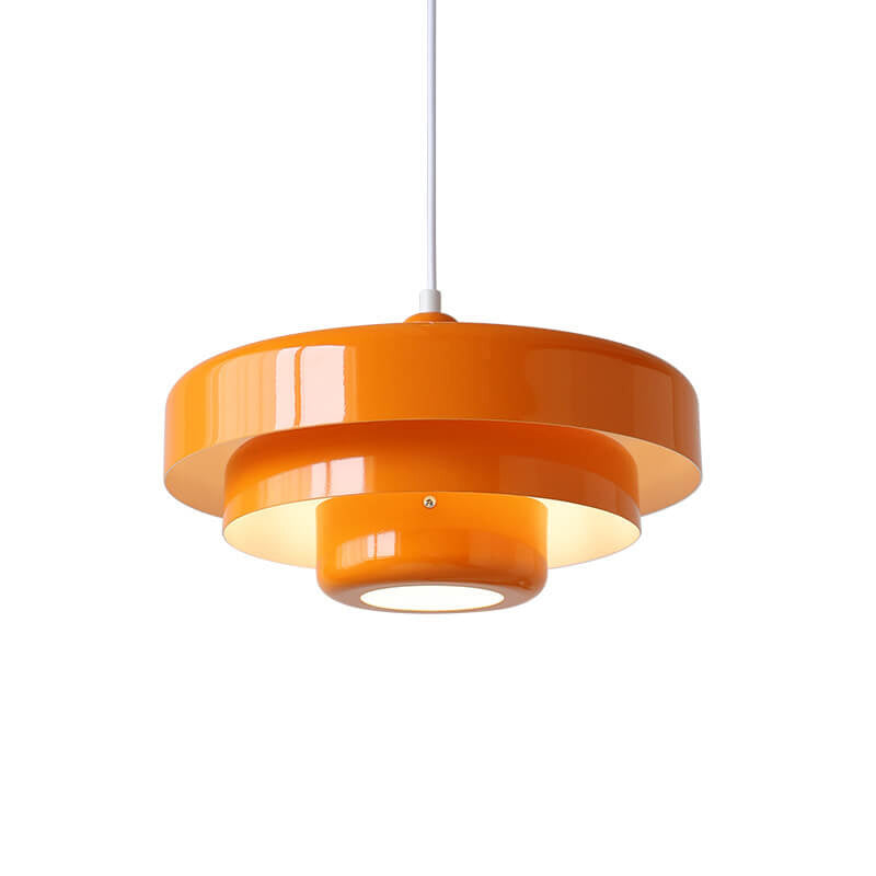 Multi-Layered Round Metal Pendant Light