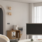 Minimalist Spherical Glass 1-Light Sconce