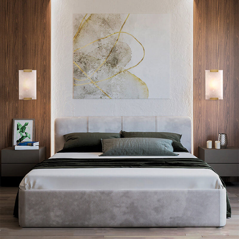 Luxury Copper Marble 3-Light Wall Sconce - Nordic Design