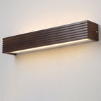 Striped Wood LED Vanity Sconce