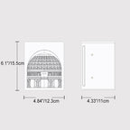 Plaster LED Recessed Wall Sconce