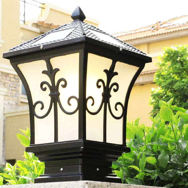 Premium Vintage-Style Waterproof Solar Outdoor Column Light