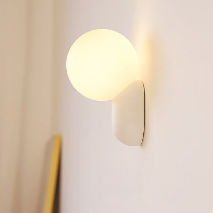 Macaron Resin Glass Ball Wall Sconce