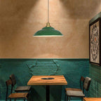 Vintage Green Iron Cone Pendant Light