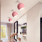 Nordic Macaron 1-Light Semi-Flush Mount Ceiling Light