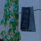 Premium Solar RGB Trapezoid Outdoor LED Wall Sconce Lamp