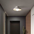 Wabi-Sabi Iron & Glass Semi-Flush Light
