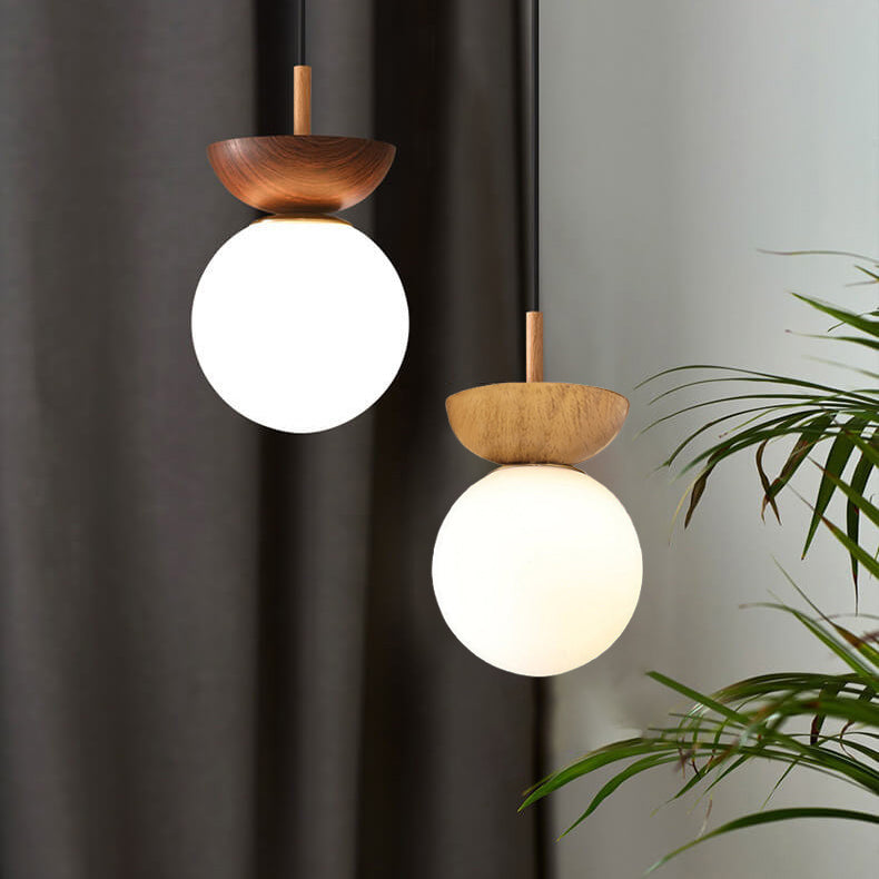 Contemporary Glass and Iron Orb 1-Light Semi-Flush Mount