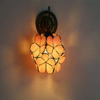 Tiffany Flower Glass Wall Sconce