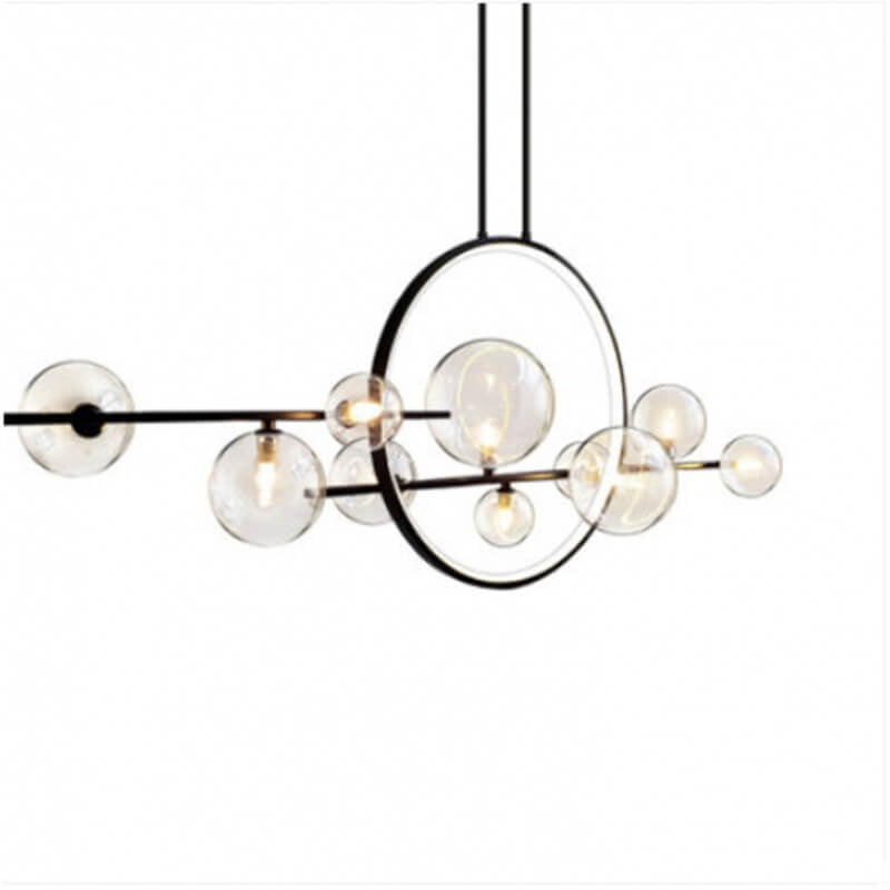 Contemporary Glass Bubble Chandelier - 7/10 Light Design