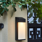 Industrial Solar Frosted Glass Outdoor Light