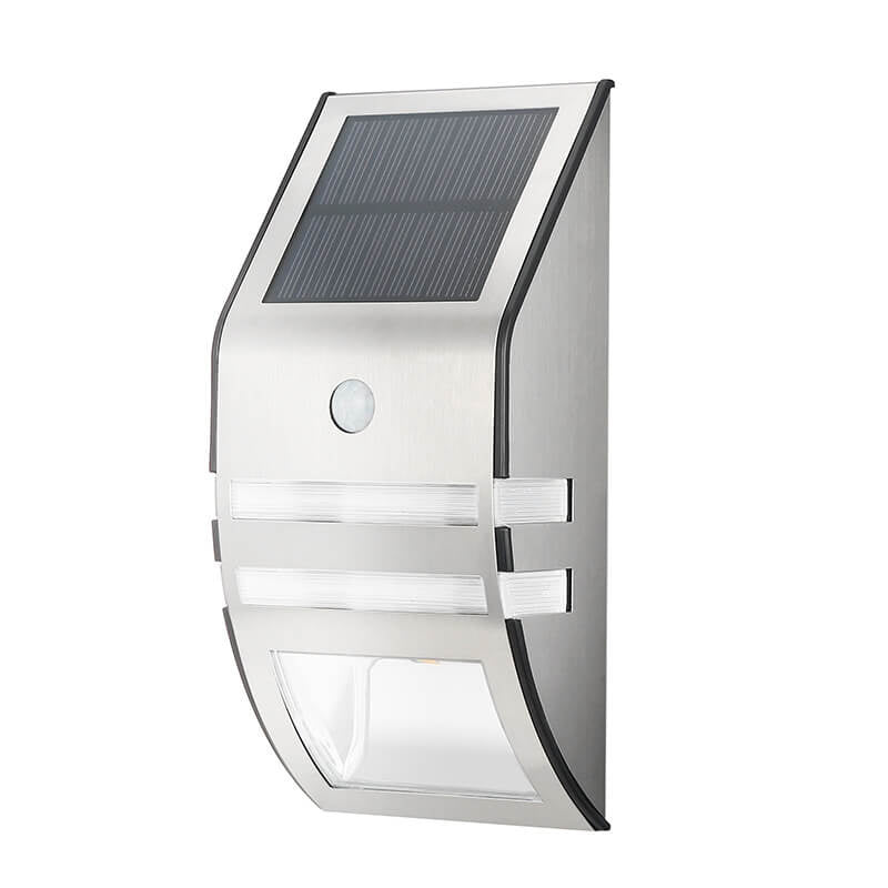 Premium Solar-Powered Stainless Steel Garden Wall Sconce