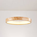 Log Circle LED Island Chandelier