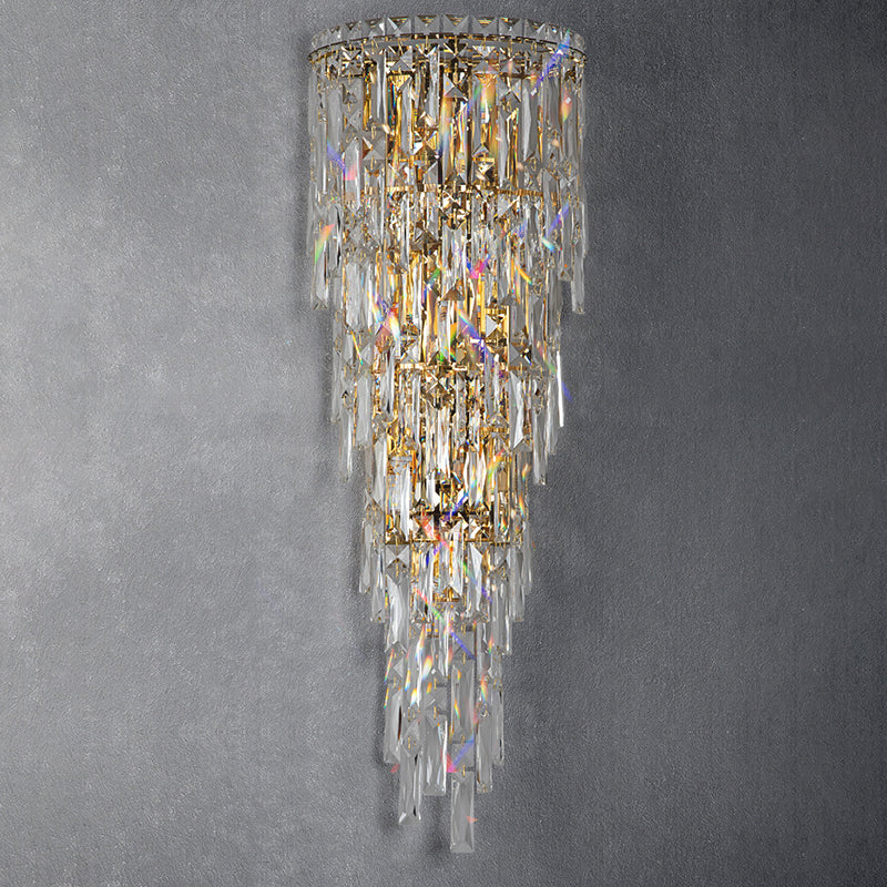 Crystal Tassel Wall Sconce