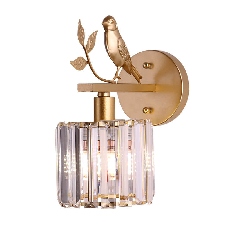 Crystal Bird Wall Sconce