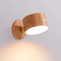 Wooden USB Rechargeable LED Wall Sconce
