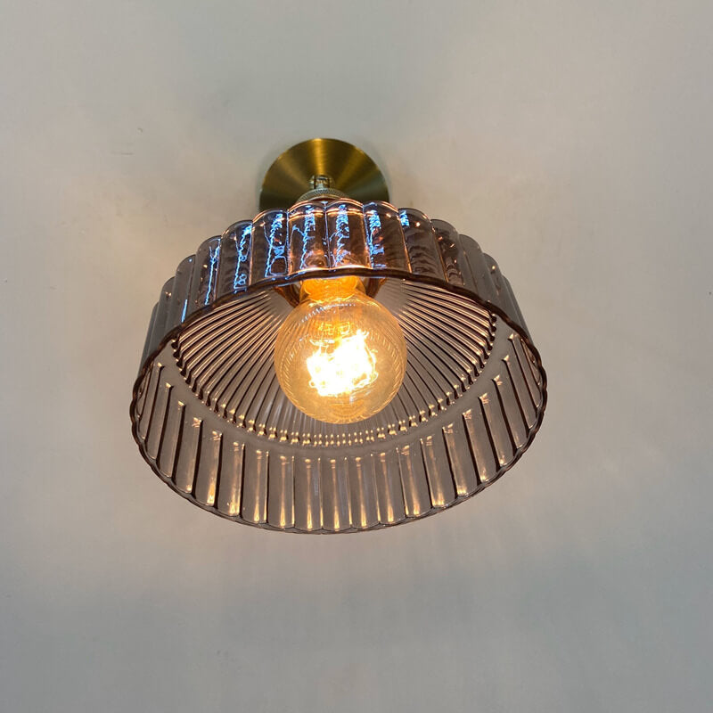 Brass Nordic Dome Glass Wall Sconce