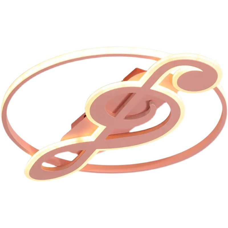 Nordic LED Ceiling Light with Music Notes Design