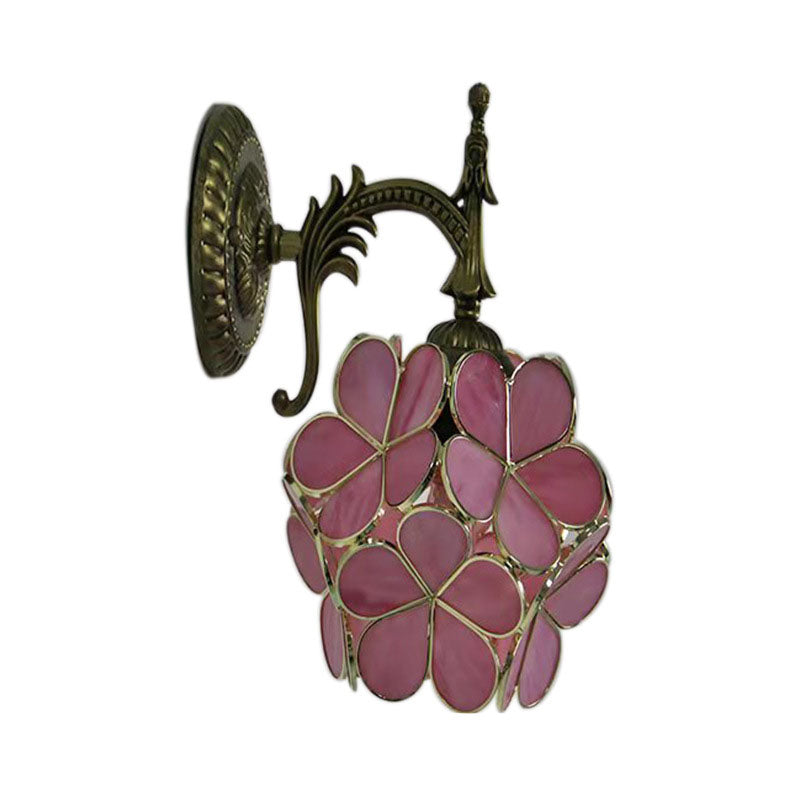 Tiffany Flower Glass Wall Sconce