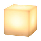 Premium Geometric Battery-Powered Night Light Table Lamp