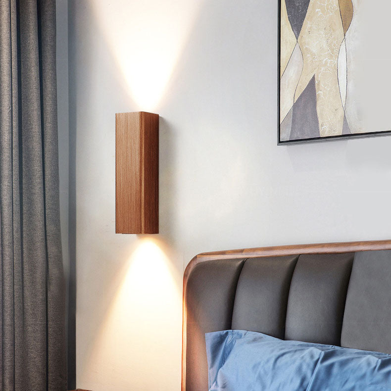 Brushed Aluminum Rectangular LED Sconce