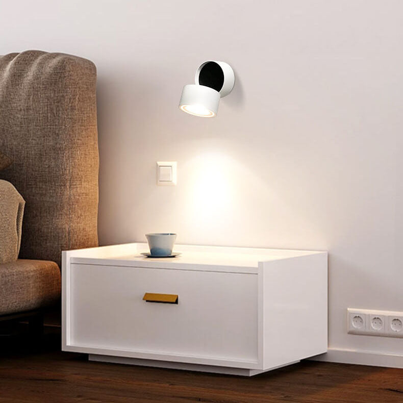 Minimalist Round Rotatable LED Wall Sconce Lamp