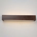 Striped Wood LED Vanity Sconce