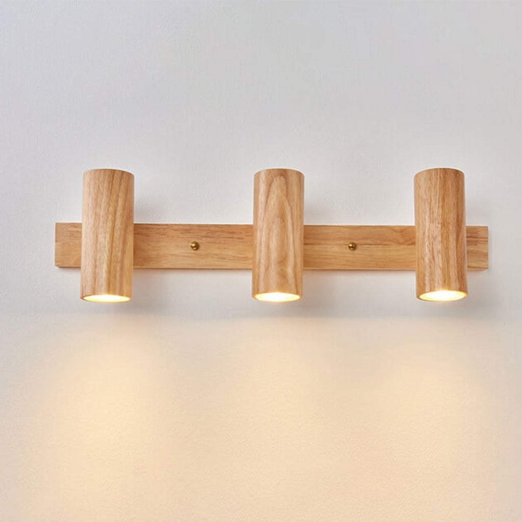 Modern Wood Spotlight Wall Sconce