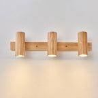 Modern Wood Spotlight Wall Sconce