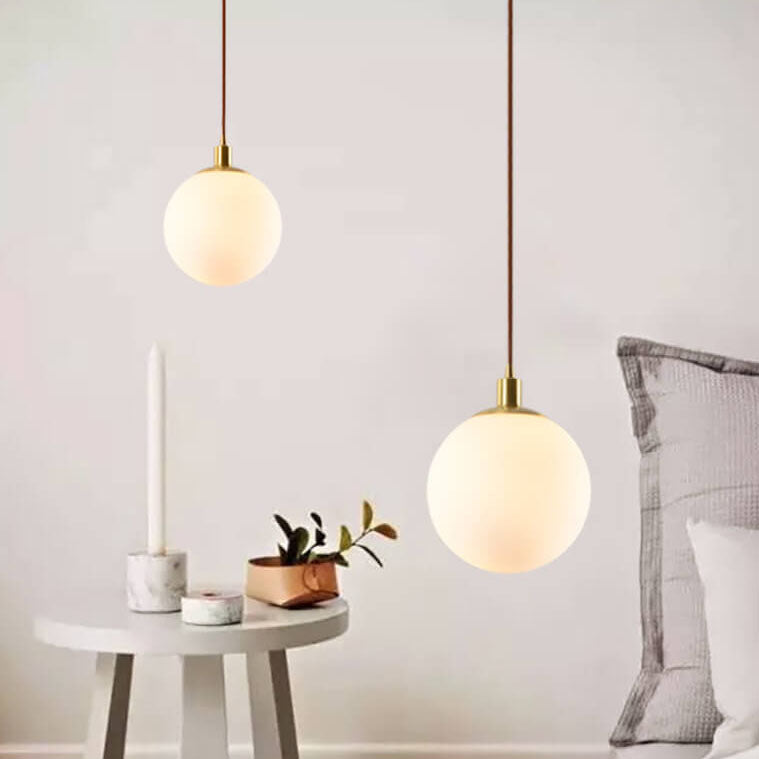 White Orb Nordic Pendant Light