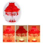 Elegant European Glass Table Lamp - 1-Light Wedding Design