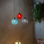 Premium Nordic Minimalist Round Glass Pendant Light - 1-Light