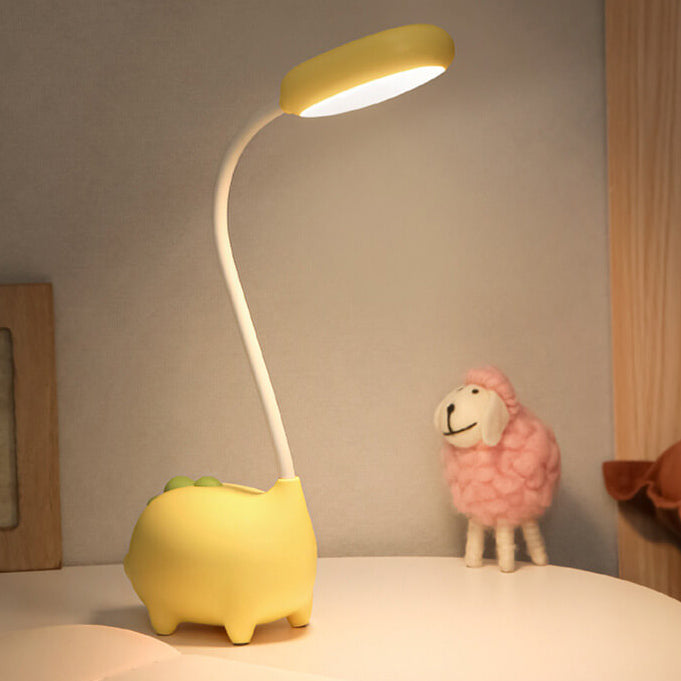 Rechargeable LED Desk Lamp - Cartoon Dinosaur Design