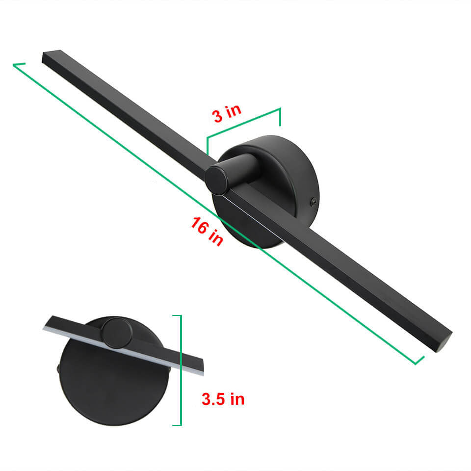 Nordic Aluminum LED Mirror Wall Sconce