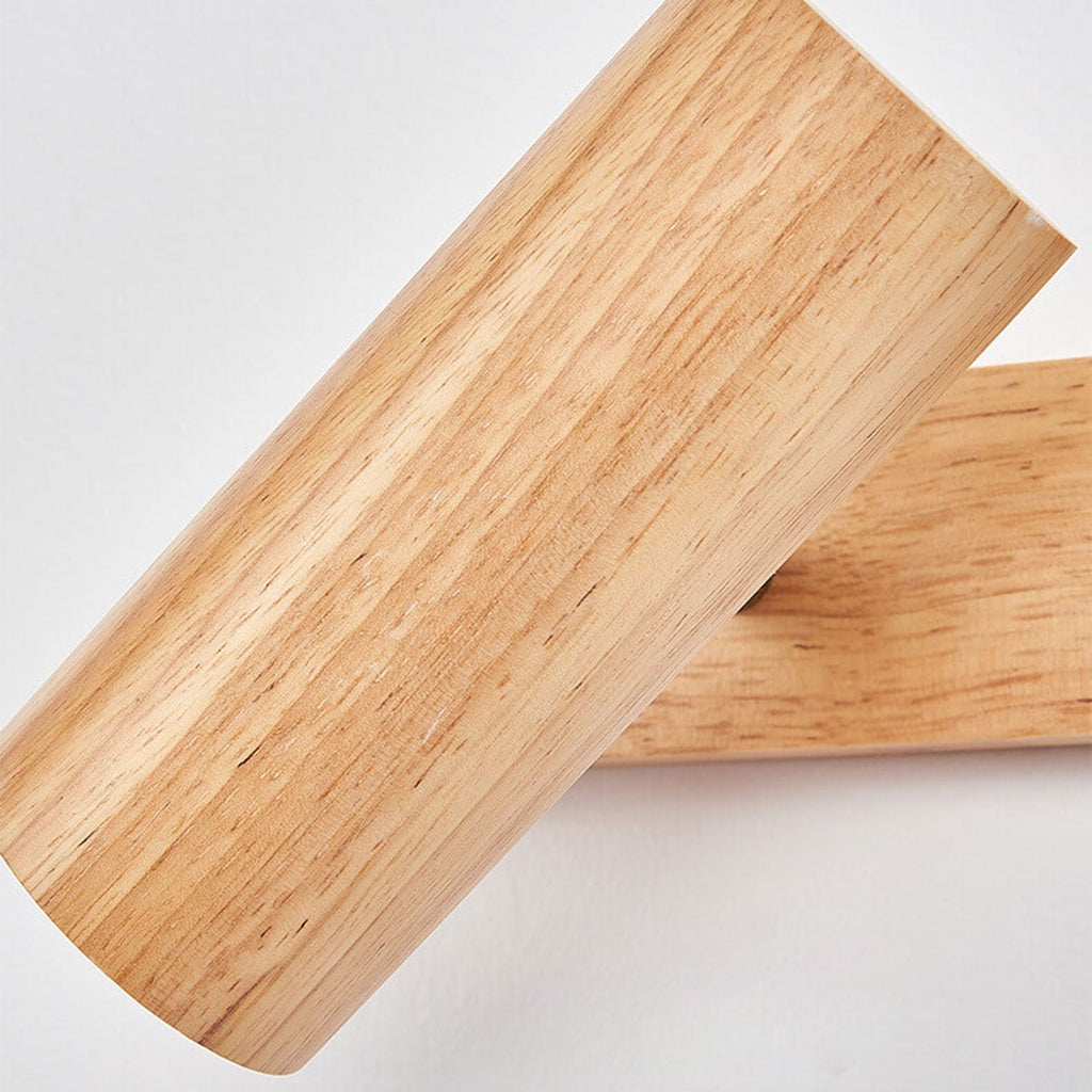 Modern Wood Spotlight Wall Sconce