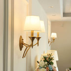 Iron & Fabric Mushroom Wall Sconce