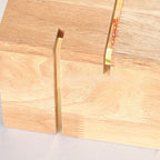 Japanese Wooden Square 2-Light Sconce