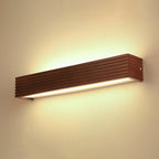 Striped Wood LED Vanity Sconce