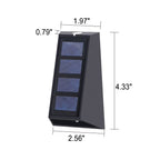 Premium Solar RGB Trapezoid Outdoor LED Wall Sconce Lamp