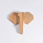 Nordic Solid Wood Elephant LED Sconce
